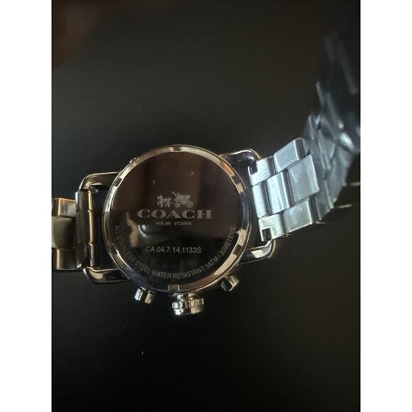 Coach Legacy Sport 14502369 Ladies Watch Silver Signature C 